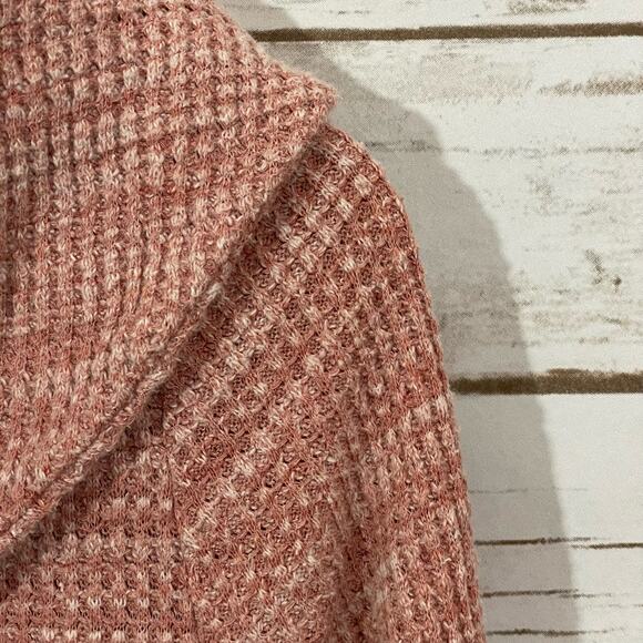 Anthropologie Postmark Maurisa Cowlneck Waffle Knit Top - Pink - Small - Picture 9 of 16
